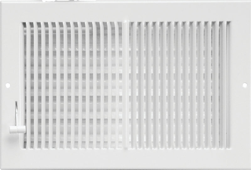 IMPERIAL Imperial RG0289 Multi-Shutter Register, 5-1/4 in L, 11-1/4 in W, Steel, White PLUMBING, HEATING & VENTILATION IMPERIAL