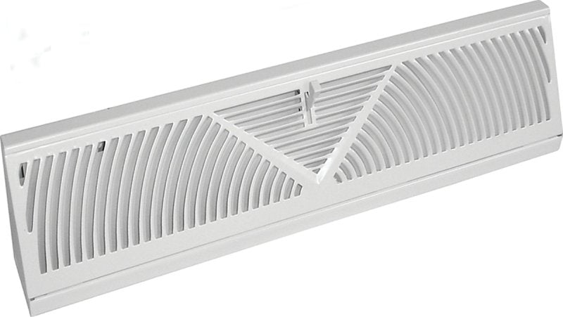 IMPERIAL Imperial RG1627-A Baseboard Diffuser, 18 in L, 2-3/4 in W, Steel, White, Powder-Coated PLUMBING, HEATING & VENTILATION IMPERIAL