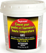 IMPERIAL Imperial KK0283-A Stove and Furnace Cement, 16 oz Tub