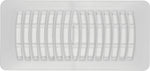 IMPERIAL Imperial RG1292 Floor Register, 10 in W Duct, White, 4 in H Duct Opening, Polystyrene PLUMBING, HEATING & VENTILATION IMPERIAL