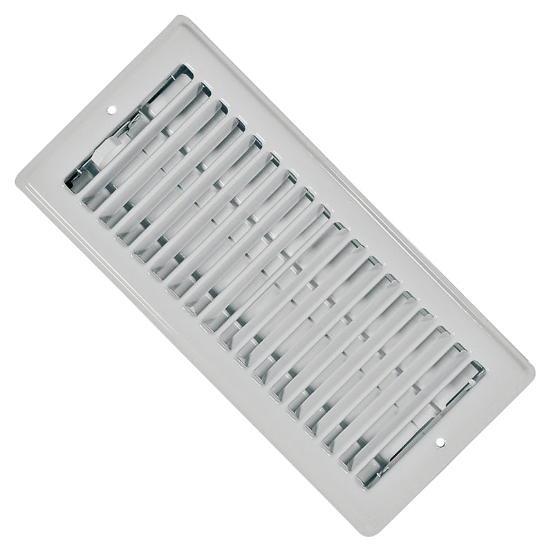 IMPERIAL Imperial RG0133 Register, 10 in L, 4 in W, Steel, White PLUMBING, HEATING & VENTILATION IMPERIAL