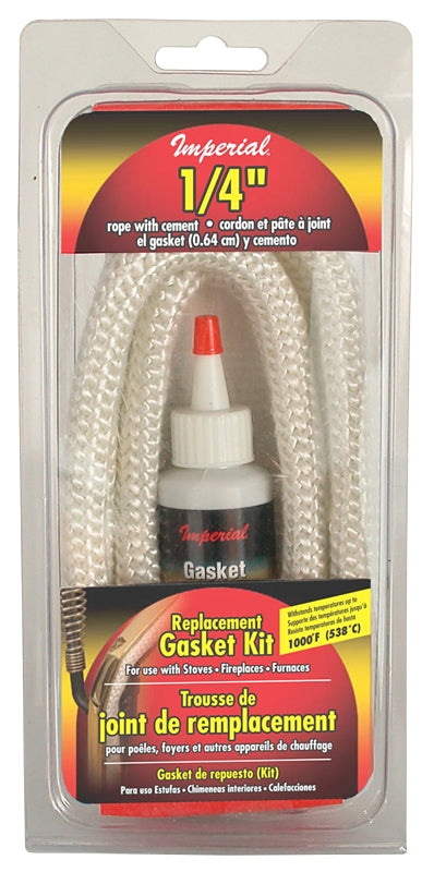 IMPERIAL Imperial GA0190 Gasket Rope Kit, For: Airtight Stoves OUTDOOR LIVING & POWER EQUIPMENT IMPERIAL