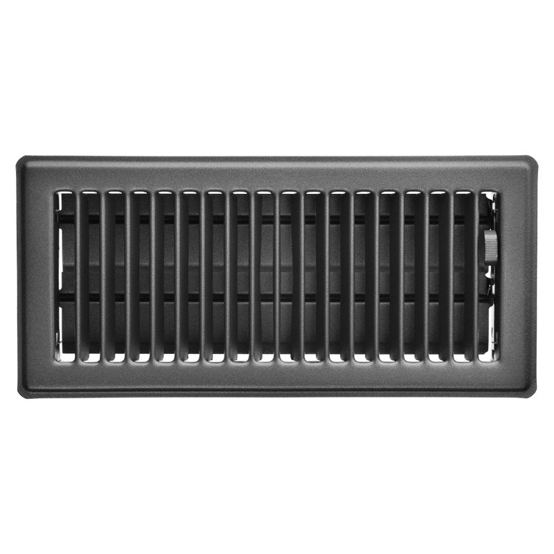 IMPERIAL Imperial RG0261 Floor Register, 5-1/4 in L, 12 in W, Steel, Slate Gray, Powder-Coated