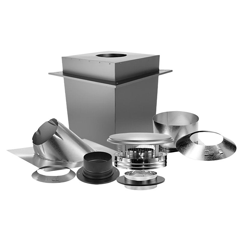 DURAVENT, INC DuraVent 6DP-KTUP Basic Install Kit, Up Through the Ceiling, Steel, Galvanized