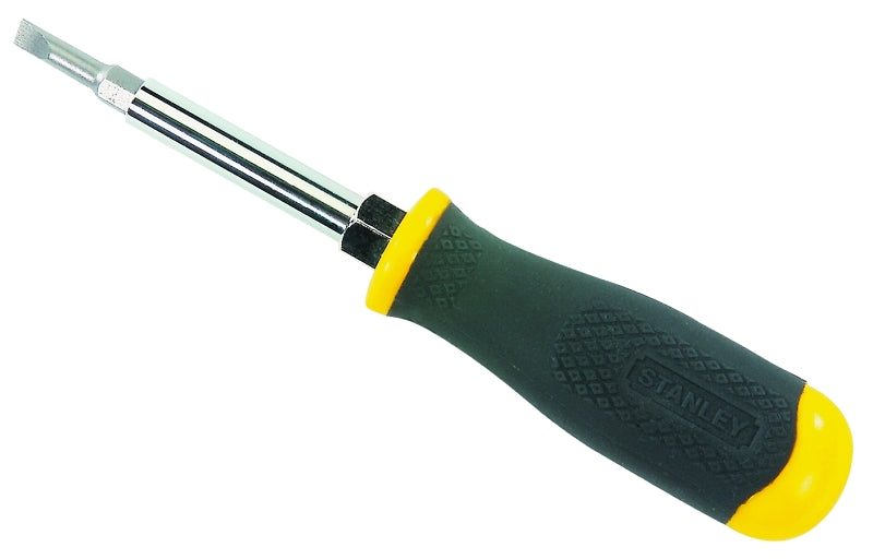 STANLEY STANLEY 68-012 Screwdriver, 7-3/4 in OAL, Rubber Handle TOOLS STANLEY