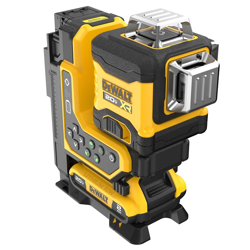 DEWALT DEWALT DCLE34035D1 Line Laser Kit, 260 ft Without Detector, 330 ft with Detector, +/-1/8 in Accuracy, 3 -Beam, 3 -Line TOOLS DEWALT