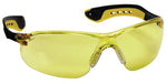 3M 3M 47013-WV6 Safety Glasses, Anti-Fog, Anti-Scratch Lens, Black/Yellow Frame