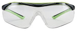 3M 3M 47100-WZ4 Sport-Inspired Safety Glasses, Clear Lens, Green/Neon Black Frame, Anti-Fog, Anti-Scratch Lens