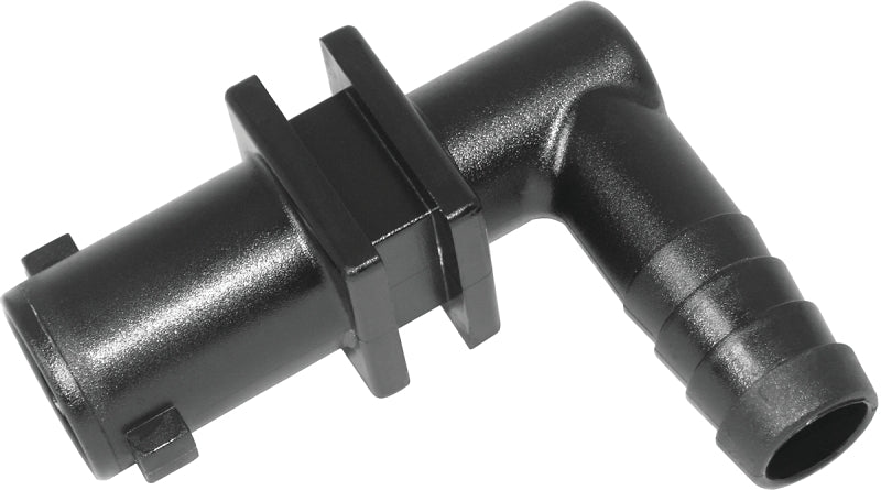 GREEN LEAF Green Leaf Y8231003 Dry Boom Nozzle Body Elbow, 1/2 in, Quick x Hose Barb, 7 psi Pressure, EPDM Rubber