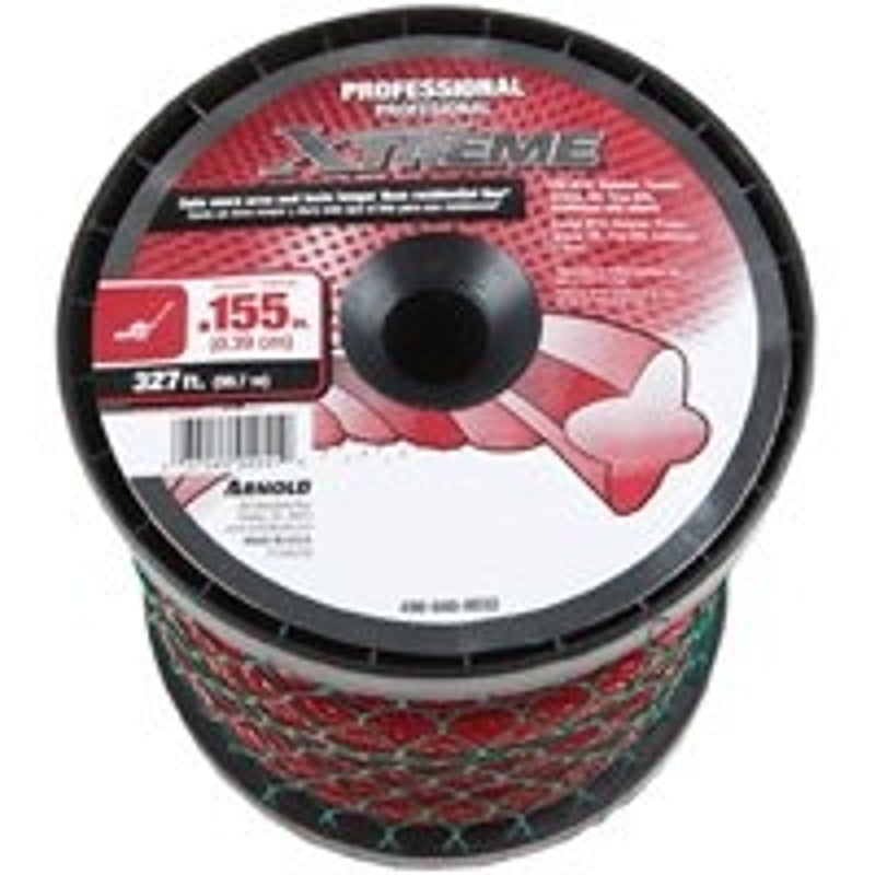 ARNOLD XTREME Arnold Xtreme 490-040-0032 Trimmer Line Spool, 0.155 in Dia, 327 ft L, Polymer, Maroon