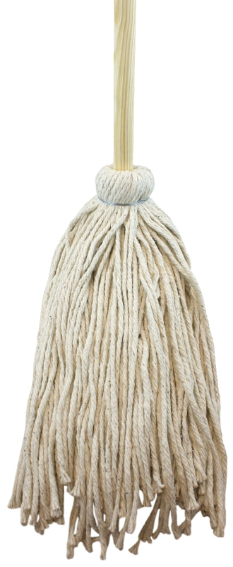 ZEPHYR MANUFACTURING Zephyr ShineUp 11032L Deck Mop, 32 oz Headband, 54 in L, Cotton Mop Head