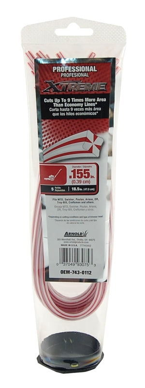 ARNOLD Arnold OEM-743-0112 Trimmer Line, 0.155 in Dia, Yellow