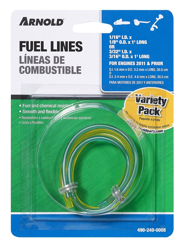 ARNOLD Arnold 490-240-0008/GL23 Gas Line, Clear Yellow, For: 2011 and Prior Small Engines
