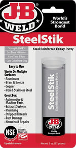 J-B WELD J-B Weld 8267 Epoxy Putty Stick, Black/Dark Gray, Solid, 2 oz Pack PAINT J-B WELD
