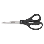 FISKARS Fiskars 1067262 Scissors, 8 in OAL, 3-3/4 in L Cut, Stainless Steel Blade, Contoured Handle, Black/Gray Handle HOUSEWARES FISKARS