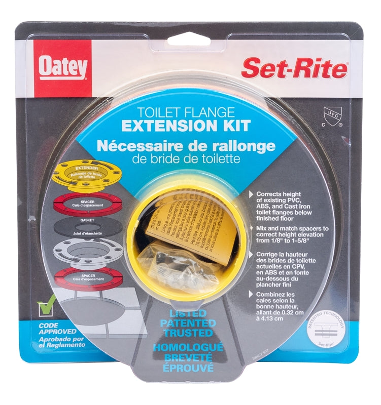 OATEY Oatey Set-Rite Series 43400 Toilet Flange Extension Kit
