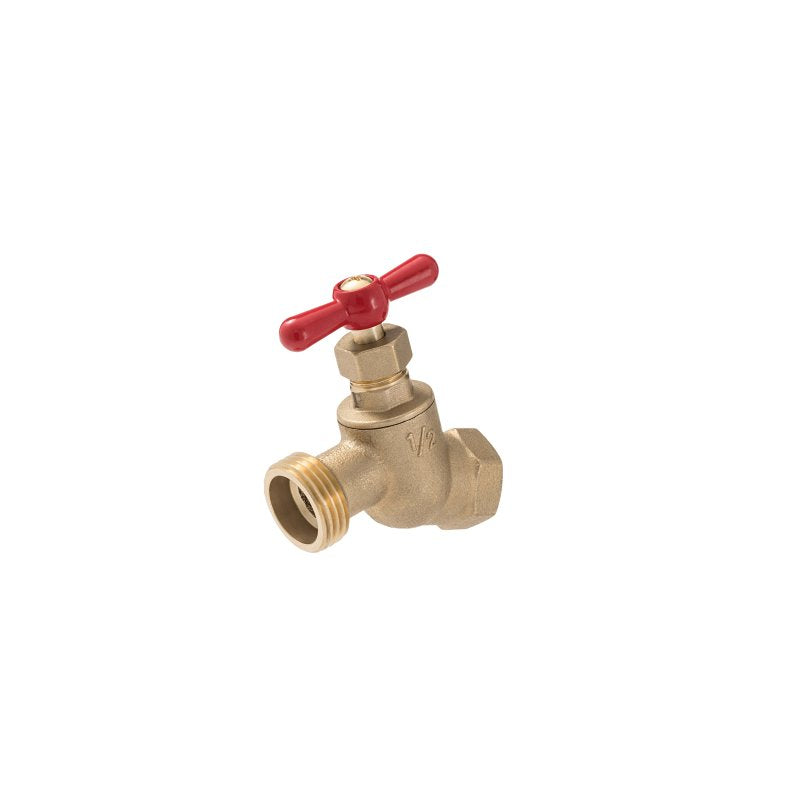 B & K INDUSTRIES B & K 102-413 Hose Bibb, 1/2 x 3/4 in Connection, FIP x MHT, Brass Body