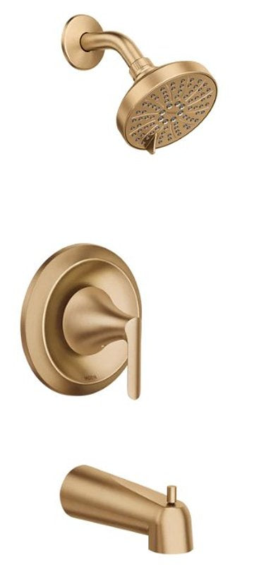 MOEN Moen Findlay 82518BZG Tub/Shower Faucet, Standard Showerhead, 1.75 gpm Showerhead, 6 Spray Settings, Diverter Tub Spout PLUMBING, HEATING & VENTILATION MOEN