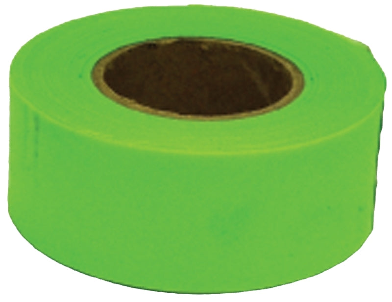 CH HANSON CH Hanson 17001 Flagging Tape, 150 ft L, 1-3/16 in W, Fluorescent Lime, PVC