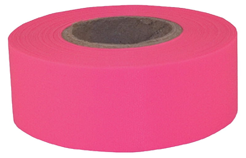 CH HANSON CH Hanson Sub-Zero Series 17006 Flagging Tape, 150 ft L, 1-3/16 in W, Fluorescent Pink, PVC