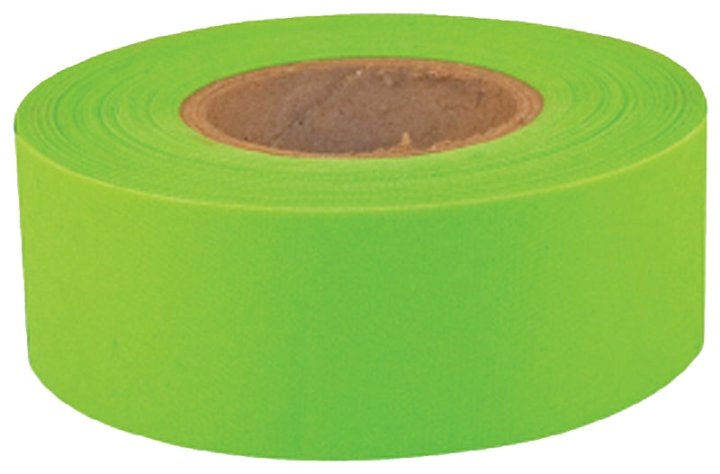CH HANSON CH Hanson Sub-Zero Series 17009 Flagging Tape, 150 ft L, 1-3/16 in W, Fluorescent Lime, PVC