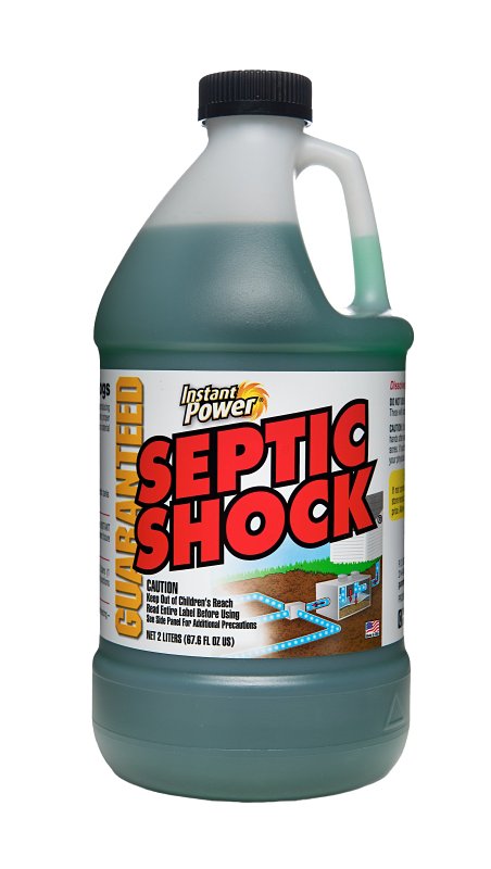 INSTANT POWER Instant Power 1868 Septic Shock, 2 L, Liquid, Blue/Clear Green