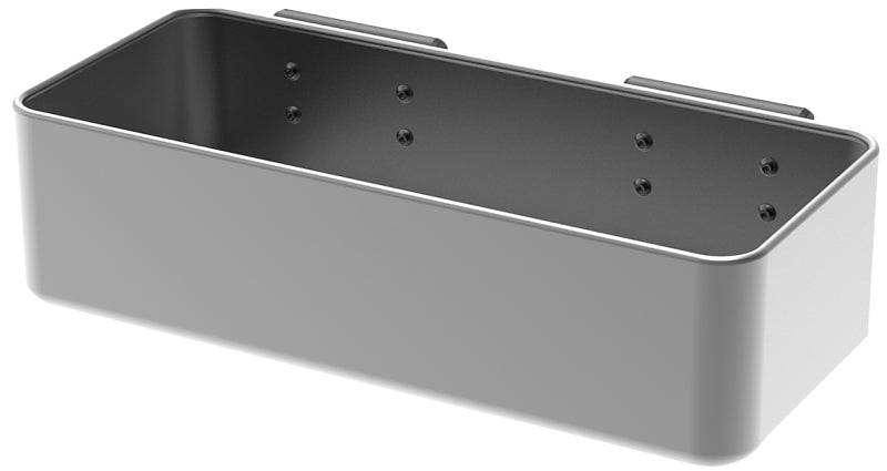 TRAEGER Traeger Pop-And-Lock BAC612 Storage Bin, Steel, Powder-Coated, For: Grills with P.A.L. Pop-And-Lock Accessory Rail