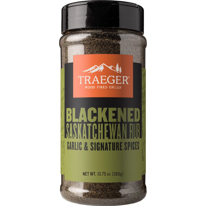 TRAEGER Traeger SPC259 Seasoning, Blackened Saskatchewan Rub, 13.75 oz Tin OUTDOOR LIVING & POWER EQUIPMENT TRAEGER