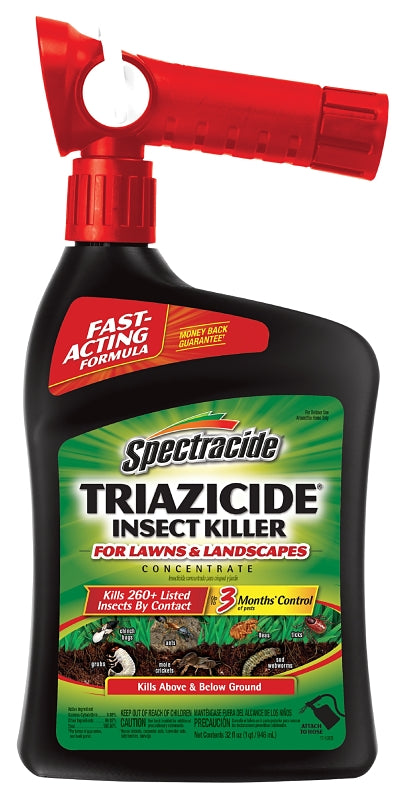 SPECTRACIDE Spectracide Triazicide HG-95830 Insect Killer, Liquid, Spray Application, Outdoor, 32 oz LAWN & GARDEN SPECTRACIDE