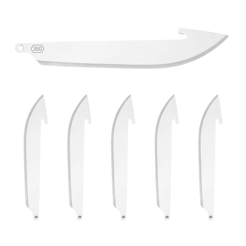 OUTDOOR EDGE CUTLERY Outdoor Edge Razorsafe Series RR-6 Drop-Point Replacement Blade, 3-1/2 in L, Stainless Steel