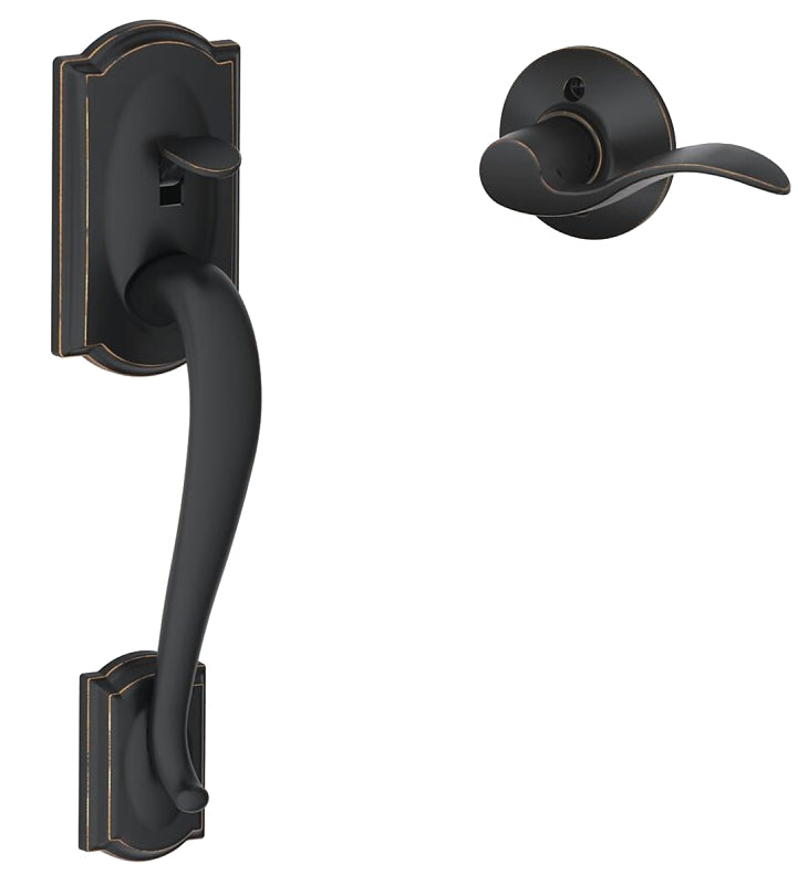 SCHLAGE LOCK Schlage FE285CAM 716 ACC Combination Lockset, Lever Interior Handle, Left, Right, Mechanical Lock, Wave Design HARDWARE & FARM SUPPLIES SCHLAGE LOCK