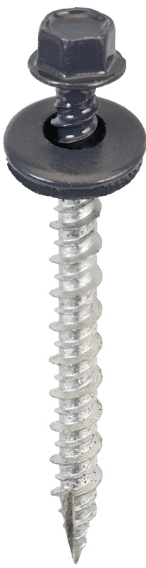 ACORN INTERNATIONAL Acorn SW-MW2CG250 Screw, High-Low, Twin Lead Thread, Hex Drive, Self-Tapping, Type 17 Point, Charcoal Gray