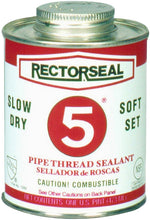 RECTORSEAL Rectorseal 25431 Thread Sealant, 1 pt, Can, Paste, Yellow PLUMBING, HEATING & VENTILATION RECTORSEAL