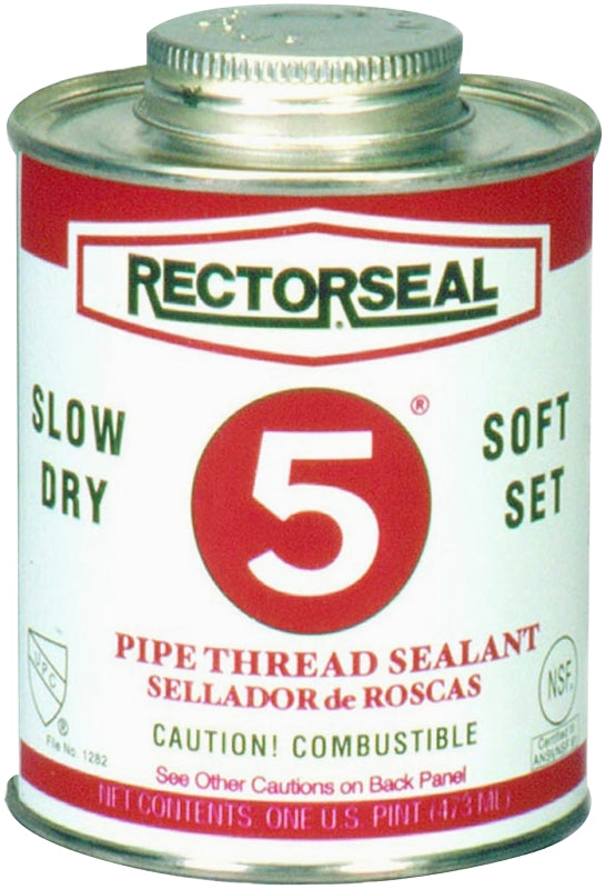 RECTORSEAL Rectorseal 25431 Thread Sealant, 1 pt, Can, Paste, Yellow PLUMBING, HEATING & VENTILATION RECTORSEAL
