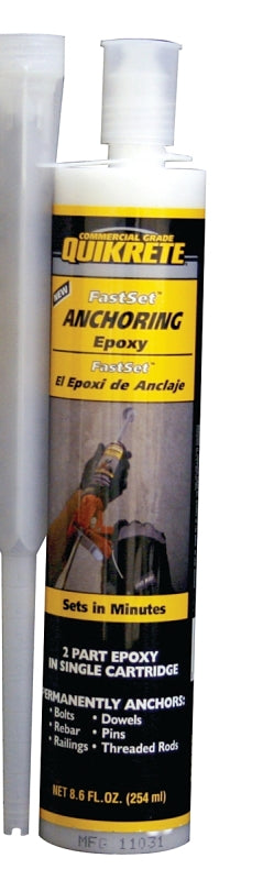 QUIKRETE Quikrete FastSet 8620-30 Anchoring Epoxy, White, 8.6 oz Cartridge PAINT QUIKRETE