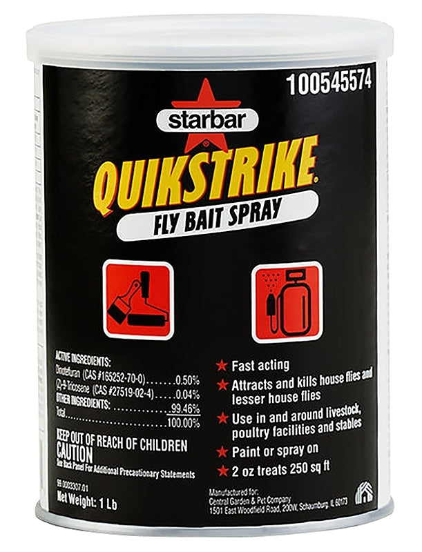 STARBAR Starbar QUIKSTRIKE Series 100545574 Fly Bait Spray, Granular, Fish-Like, 1 lb Can