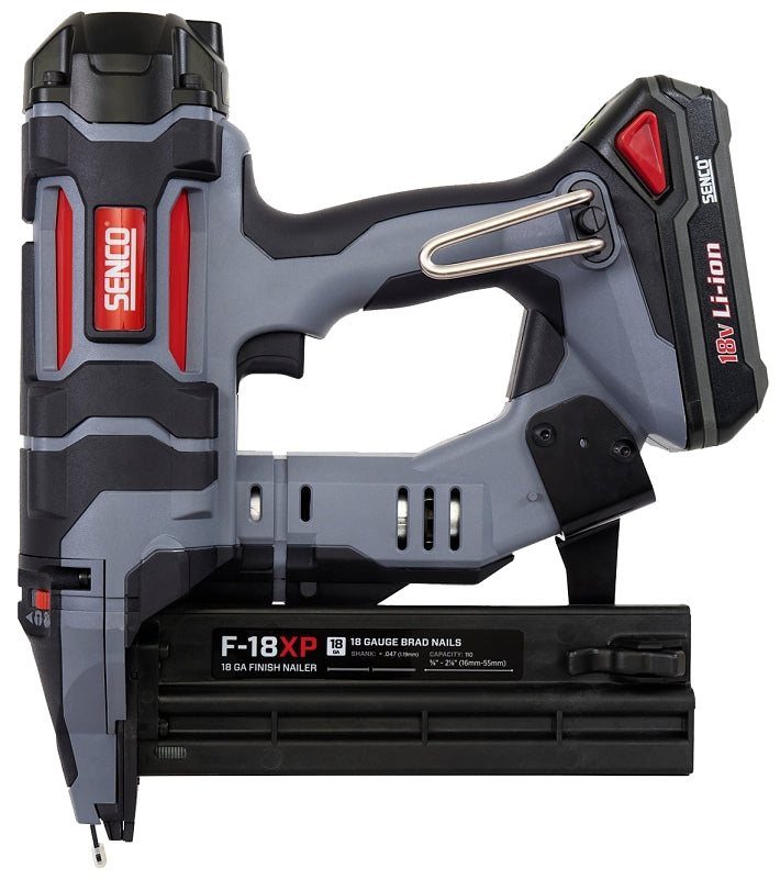 SENCO PRODUCTS Senco 10M0001N Nailer, Battery Included, 18 V, 110 Magazine, 18 ga Nail, AX and AY Style Brad Nail Fastener