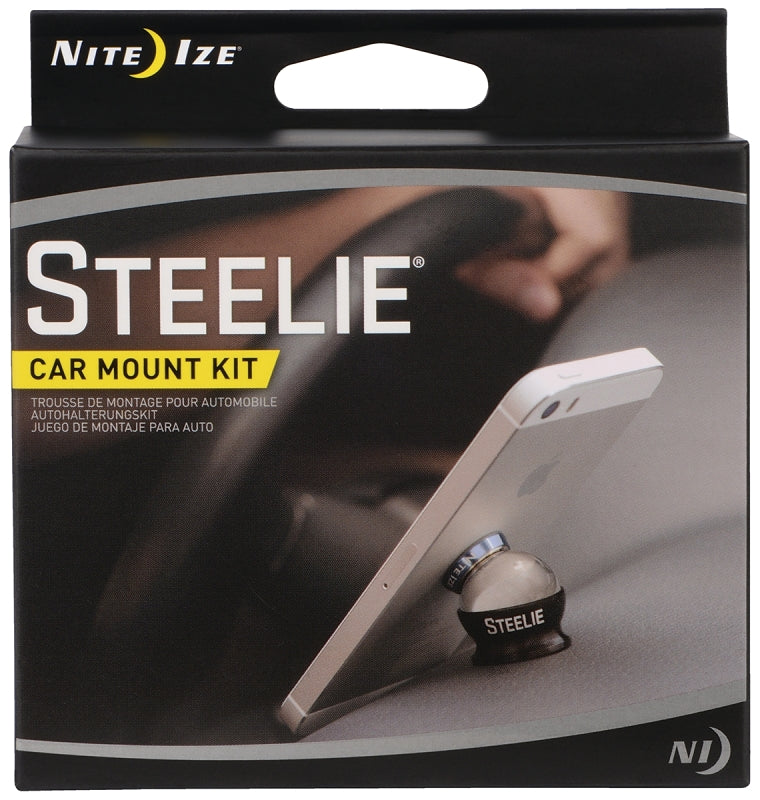 NITE IZE Nite Ize STCK-11-R8 Dash-Mount Kit, Black/Silver, Dash Mounting ELECTRICAL NITE IZE