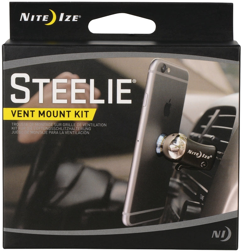 NITE IZE Nite Ize STVK-11-R8 Vent-Mount Kit, Black, Vent Mounting