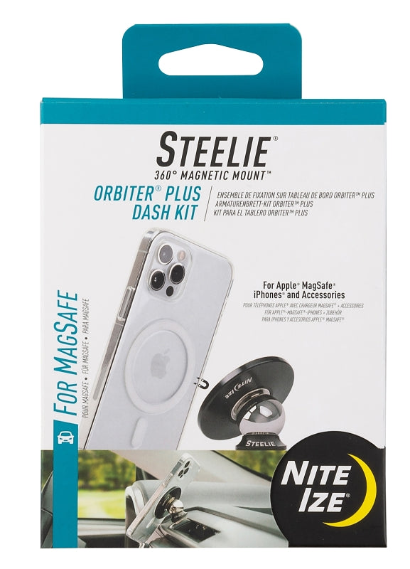 NITE IZE Nite Ize Steelie Series STOMSDK-01-R8 Dash Kit, Dash Mounting