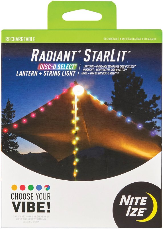 NITE IZE Nite Ize Radiant Series RSLRL-07S-R8 Lantern and String Light, 70-Lamp, LED Lamp, White ELECTRICAL NITE IZE