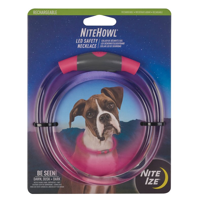 NITE IZE LED SFTY NCKLCE RECHRG TD PINK
