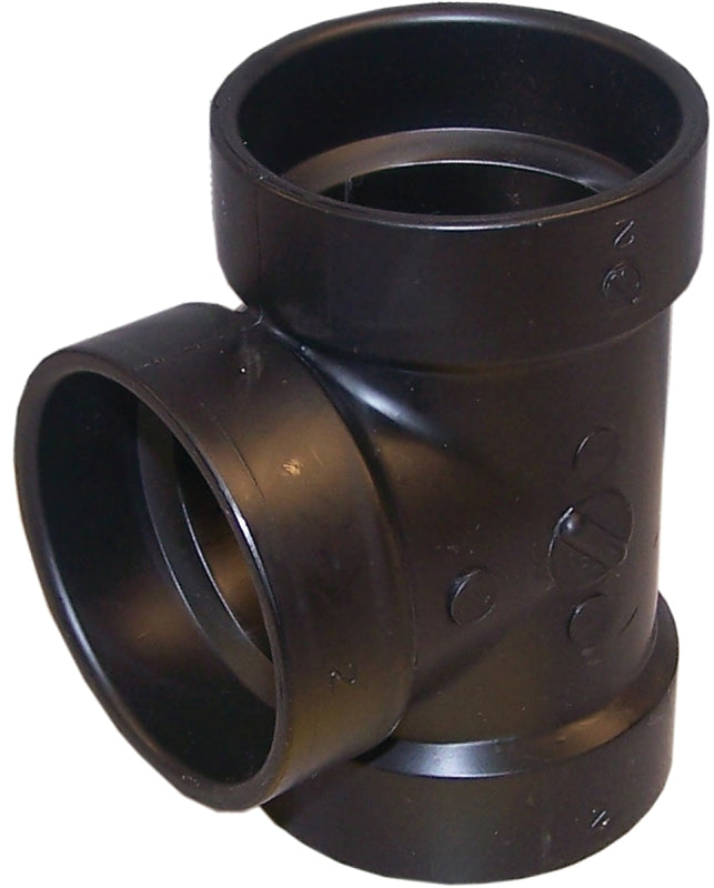 IPEX USA LLC-CANPLAS Canplas 102102BC Pipe Tee, 2 in, Hub, ABS, Black LAWN & GARDEN IPEX USA LLC-CANPLAS