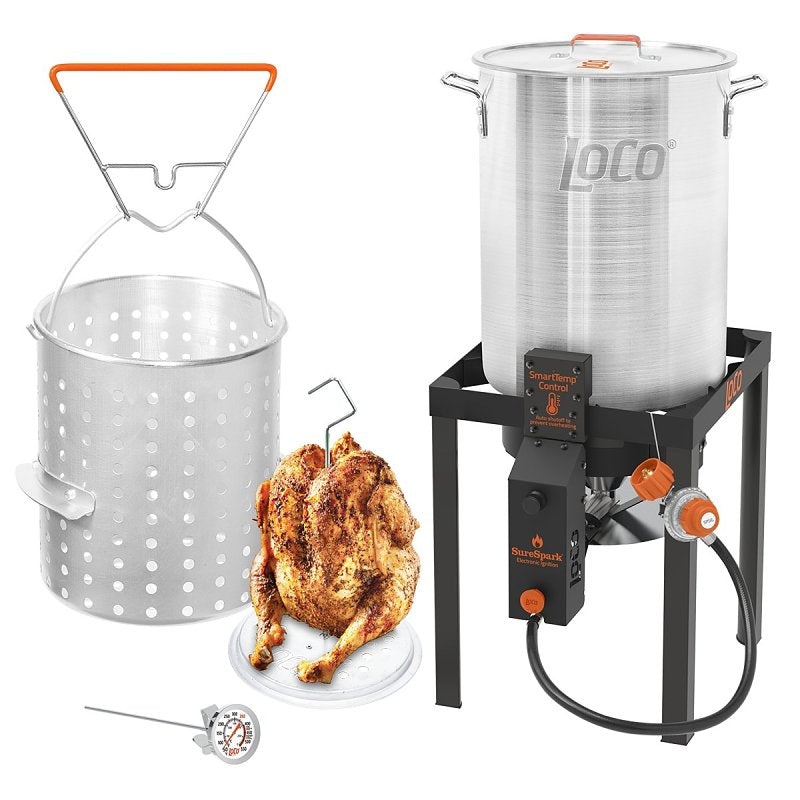 LOCO- CRAZY GOOD COOKER LoCo LCTFKESB30CA Turkey Fryer Kit, 54,000 Btu, Propane, 1-Burner, 1-Fry Basket APPLIANCES & ELECTRONICS LOCO- CRAZY GOOD COOKER