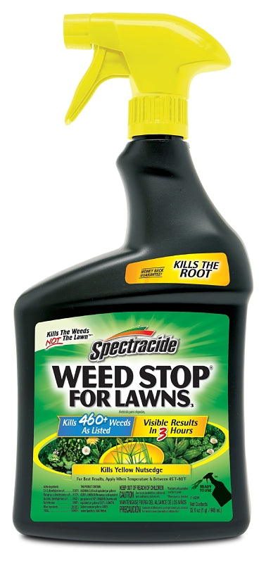 SPECTRACIDE Spectracide Weed Stop HG-96542 Weed Killer, Liquid, Spray Application, 32 fl-oz
