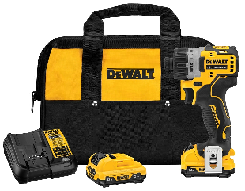 DEWALT DEWALT DCF601F2 Screwdriver Kit, Battery Included, 12 V, 2 Ah, 1/4 in Chuck, Keyless Chuck