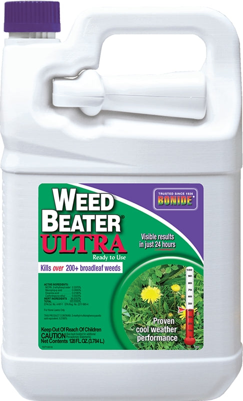BONIDE Weed Beater 308 Weed Killer, Liquid, Amber, Spray Application, 1 gal