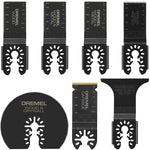 S-B POWER TOOL Dremel MM497U Universal Oscillating Multi-Tool Blade Kit, 1-1/4, 1-5/8, 2-3/4, 3 in, Bi-Metal/Carbide/HCS TOOLS S-B POWER TOOL