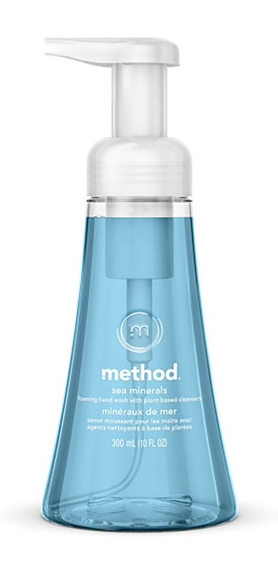 METHOD method 365 Foaming Hand Wash, Light Blue, Sea Minerals, 10 oz Bottle