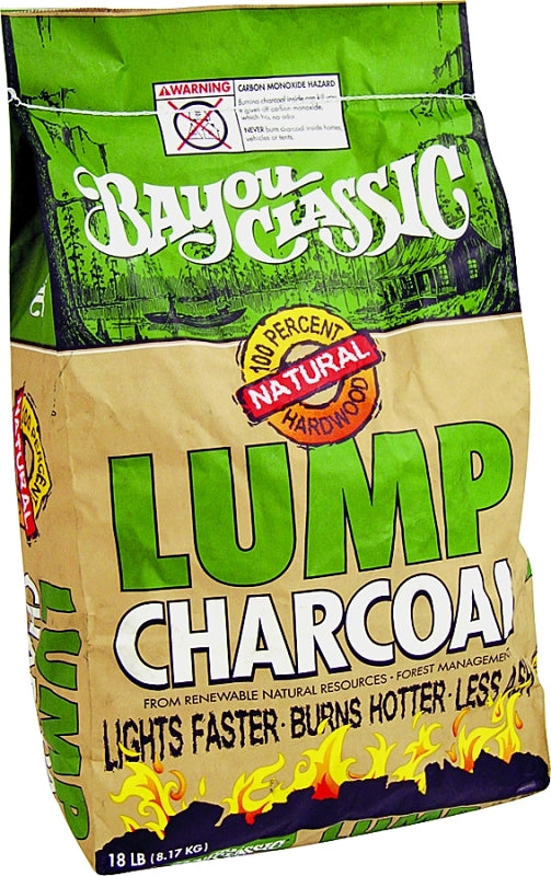 BAYOU CLASSIC Bayou Classic 500-418 Lump Charcoal, 18 lb Bag OUTDOOR LIVING & POWER EQUIPMENT BAYOU CLASSIC